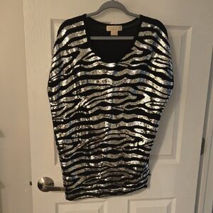 Michael Kors Black and Silver Dress